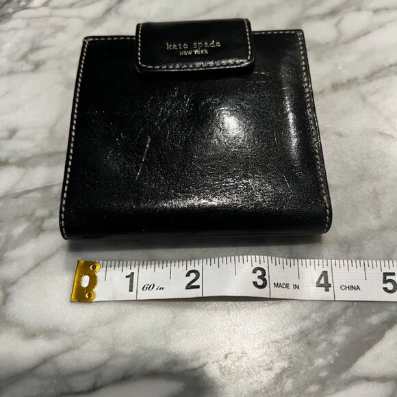Kate Spade Bifold Wallet Black with Neiman Marcus Box and Tags - Picture 8 of 16